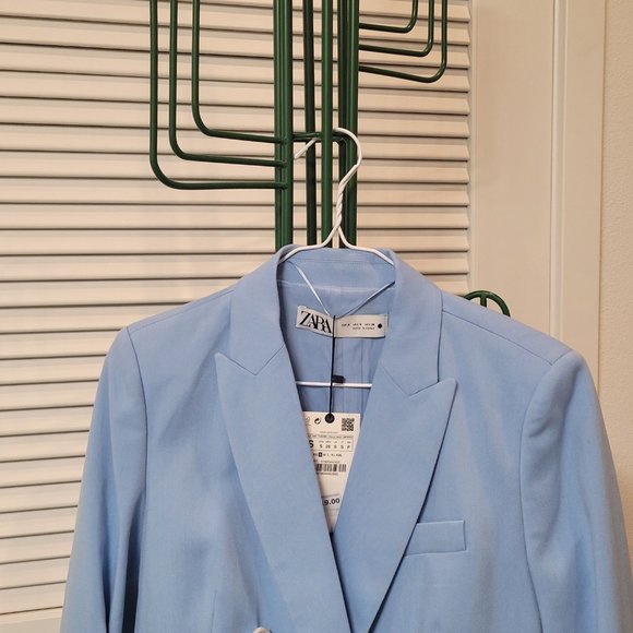 Zara TAILORED DOUBLE BREASTED BLAZER - Picture 4 of 5